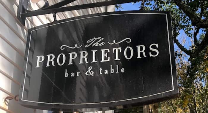 The Proprietors bar table Nantucket